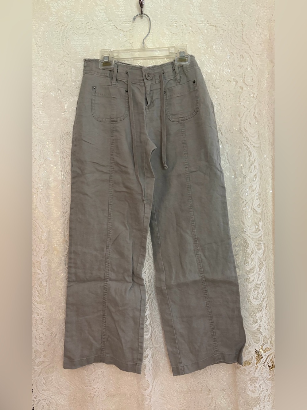 INC International Concepts Pre-loved Women’s Relaxed Drawstring Pants Gray 2P